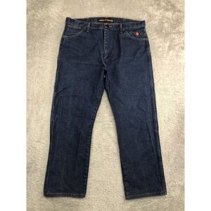 Wrangler Jeans Men 37x28 (Tag 38x30) Blue HRC2 2112 FR 13 Original FR13MWZ